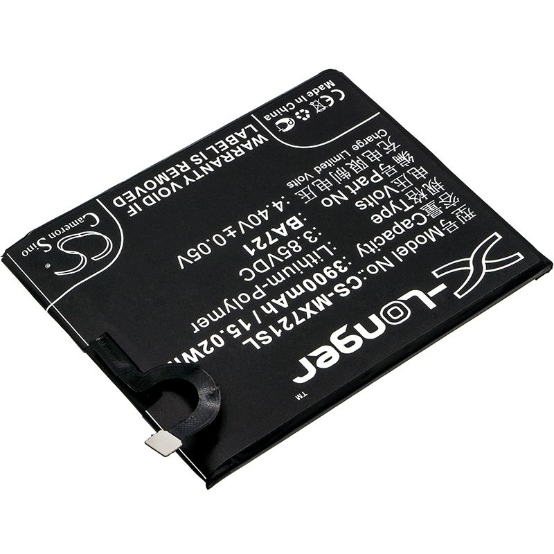 Li-Polymer Battery fits Meilan, m5 note, m5 note global dualsim, m5 note global dualsim td-lte 3.85V, 3900mAh Mobile & SmartPhone Cameron Sino Technology Limited