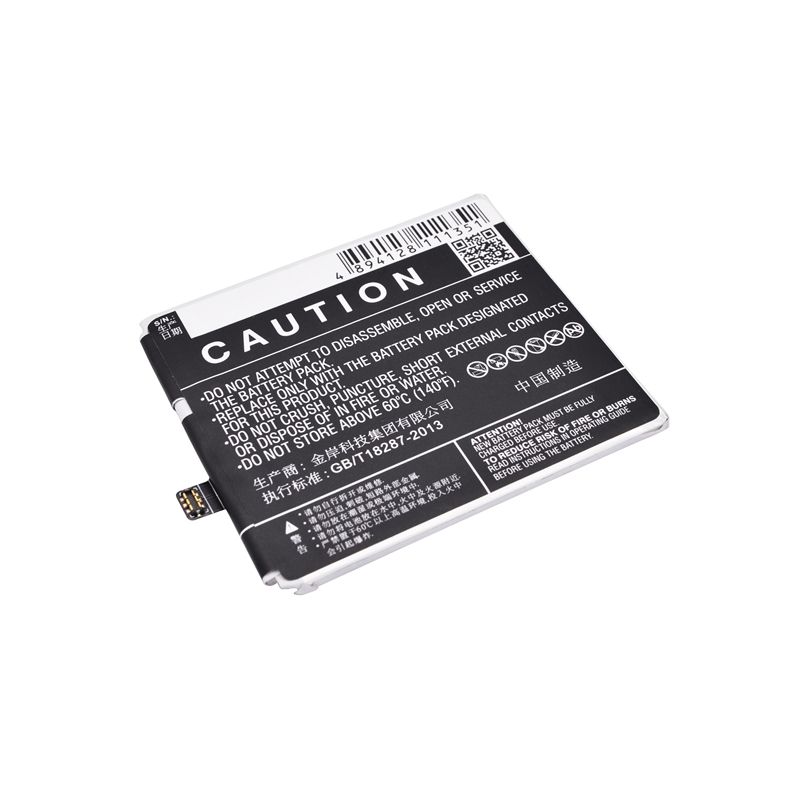 Li-Polymer Battery fits Meizu, blue charm metal, blue charm metal dual sim td-lte, m57a 3.8V, 3100mAh Mobile & SmartPhone Cameron Sino Technology Limited