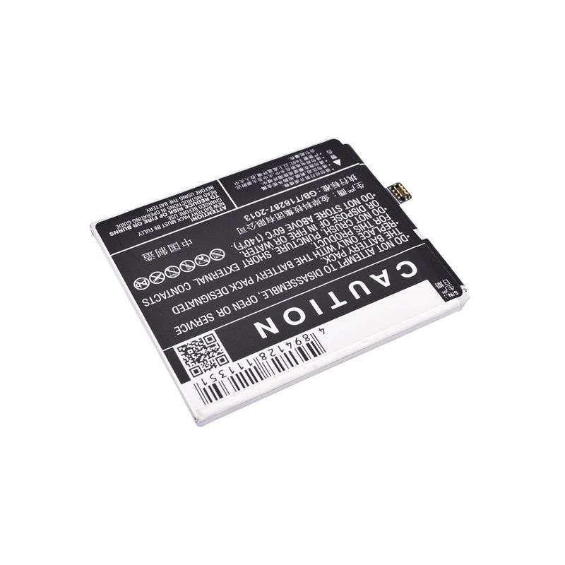 Li-Polymer Battery fits Meizu, blue charm metal, blue charm metal dual sim td-lte, m57a 3.8V, 3100mAh Mobile & SmartPhone Cameron Sino Technology Limited