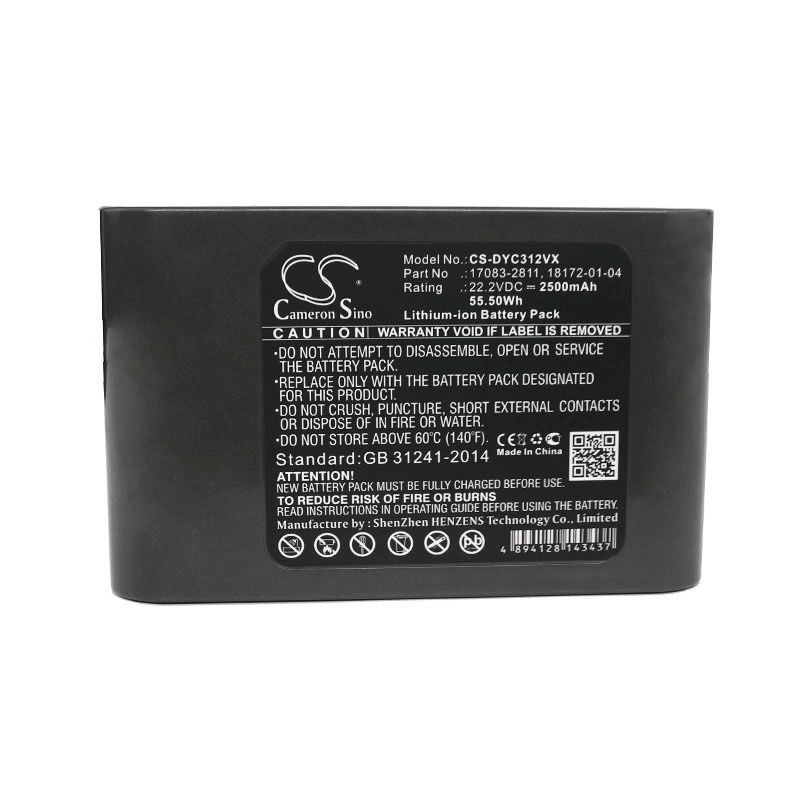 2500mah Li-ion Battery Fits Dyson, Dc31, Dc31 Animal, Dc34 22.2v Vacuum Cameron Sino Technology Limited