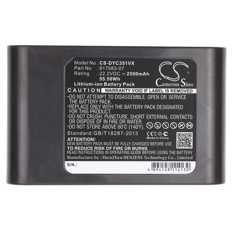2500mah Li-ion Battery Fits Dyson Type A Only, Dc30, Dc31, Dc31 Animalpro 22.2v Vacuum Cameron Sino Technology Limited