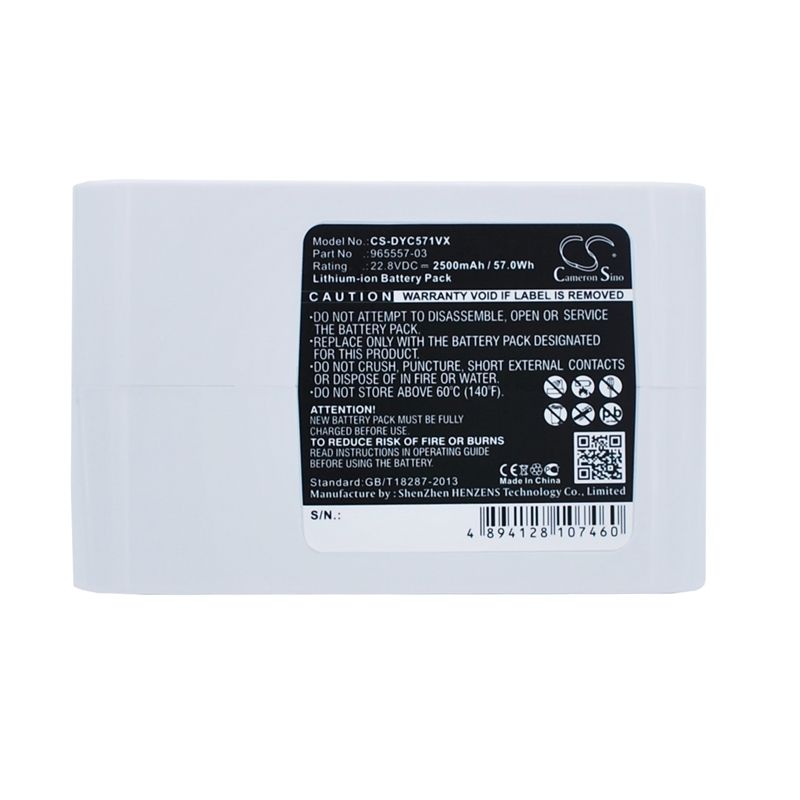2500mah Type B Only, Li-ion White Battery Fits Dyson, Dc31 Animal, Dc34, Dc34 Animal 22.2v Vacuum Cameron Sino Technology Limited