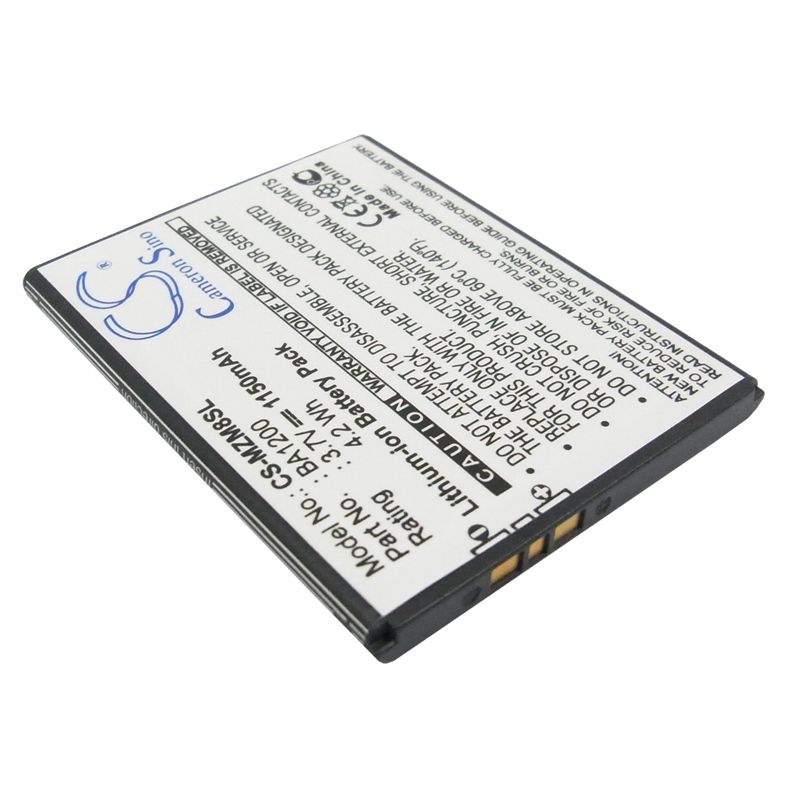 Li-ion Battery fits Meizu, m8, m8 16gb, m8 8gb 3.7V, 1150mAh Communications Cameron Sino Technology Limited (Suspended)