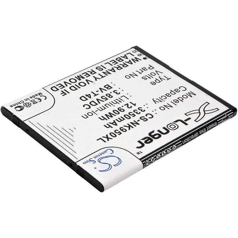 Li-ion Battery fits Microsoft, cityman, lumia 950 xl, lumia 950 xl dual sim 3.85V, 3350mAh Mobile & SmartPhone Cameron Sino Technology Limited