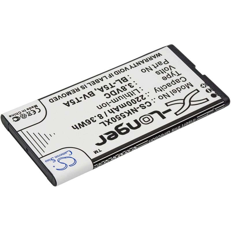 Li-ion Battery Fits Microsoft, Lumia 550, Lumia 730, Lumia 730 Dual Sim 3.8v, 2200mah Mobile & SmartPhone Cameron Sino Technology Limited