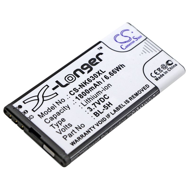 Li-ion Battery Fits Microsoft, Lumia 630, Lumia 630 Dual Sim, Lumia 635 3.7v, 1800mah Mobile & SmartPhone Cameron Sino Technology Limited