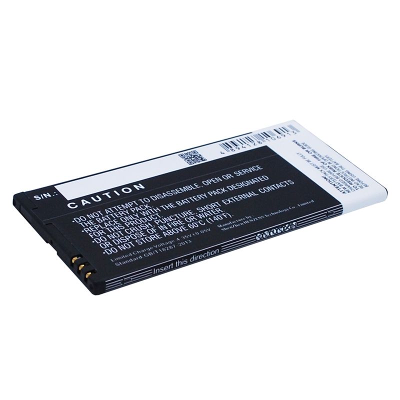 Li-polymer Battery Fits Microsoft, Lumia 640 Xl, Rm-1062, Rm-1063 3.8v, 3000mah Mobile & SmartPhone Cameron Sino Technology Limited