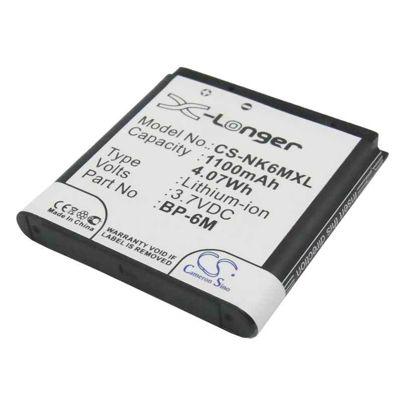 Li-ion Battery Fits Mobiado, Lucido, Luminoso, Stealth 3.7v, 1100mah Mobile & SmartPhone Cameron Sino Technology Limited