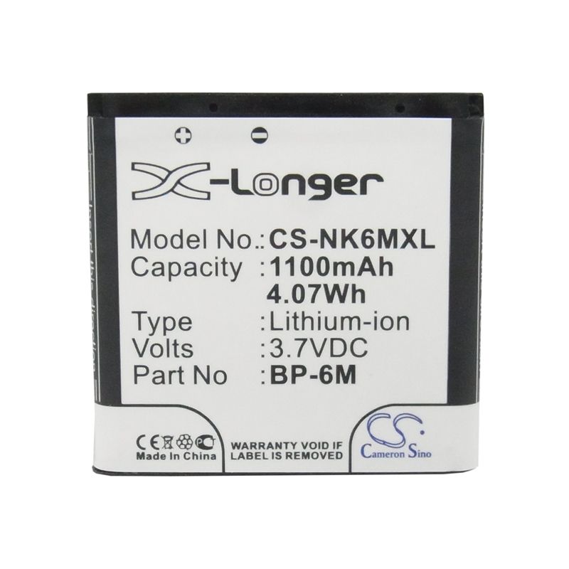 Li-ion Battery Fits Mobiado, Lucido, Luminoso, Stealth 3.7v, 1100mah Mobile & SmartPhone Cameron Sino Technology Limited