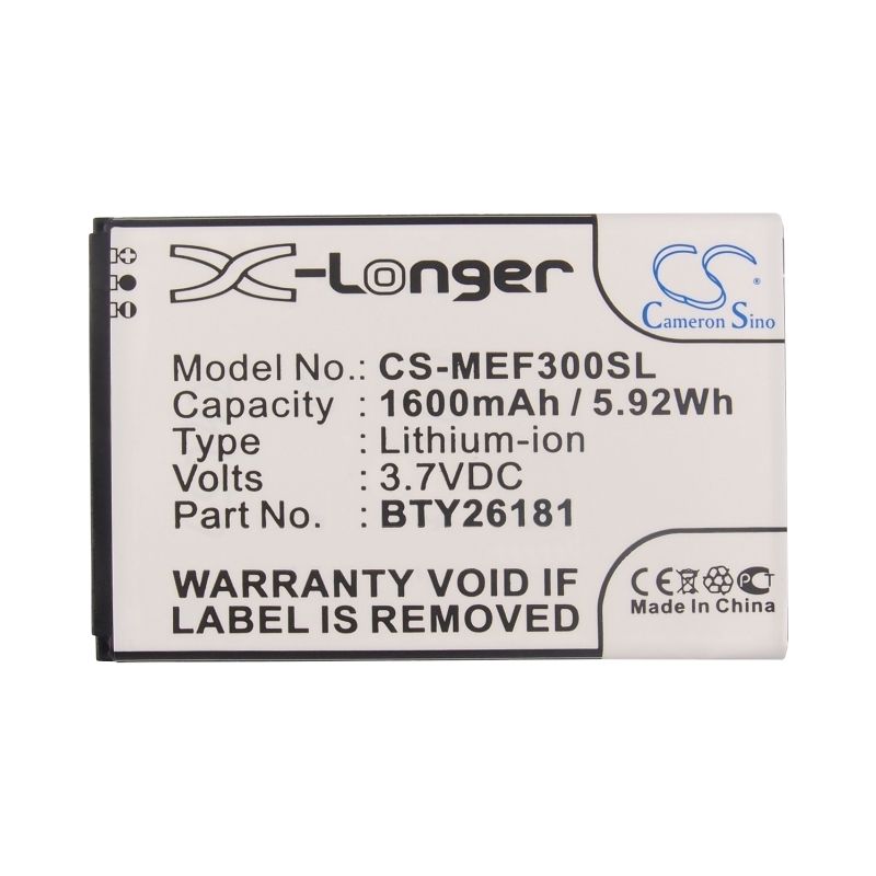 Li-ion Battery fits Mobistel, cynus f3, mt-7511, mt-7511s 3.7V, 1600mAh Mobile & SmartPhone Cameron Sino Technology Limited