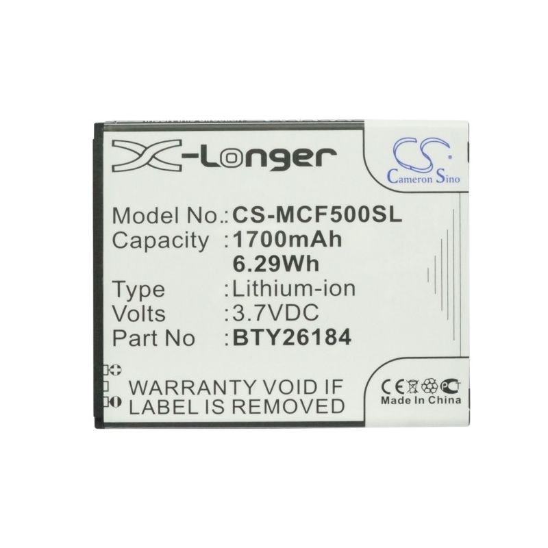 Li-ion Battery fits Mobistel, cynus f5, mt-8201b, mt-8201s 3.7V, 1700mAh Mobile & SmartPhone Cameron Sino Technology Limited