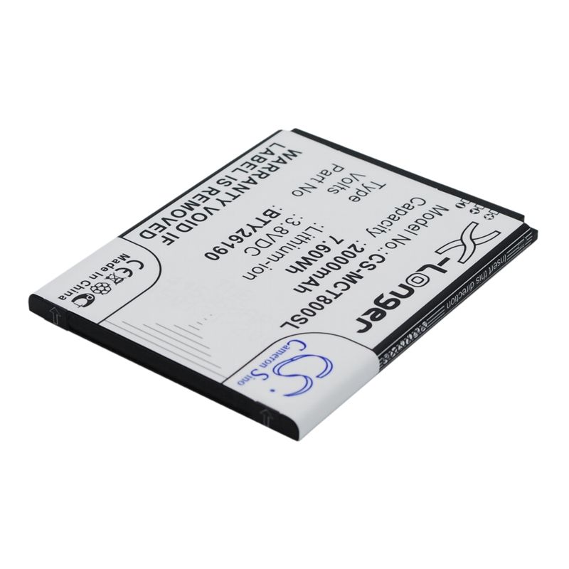 Li-ion Battery fits Mobistel, cynus t8 3.8V, 2000mAh Mobile & SmartPhone Cameron Sino Technology Limited
