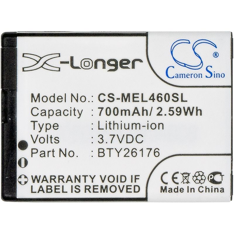 Li-ion Battery fits Mobistel, el460, el460 dual 3.7V, 700mAh Mobile & SmartPhone Cameron Sino Technology Limited