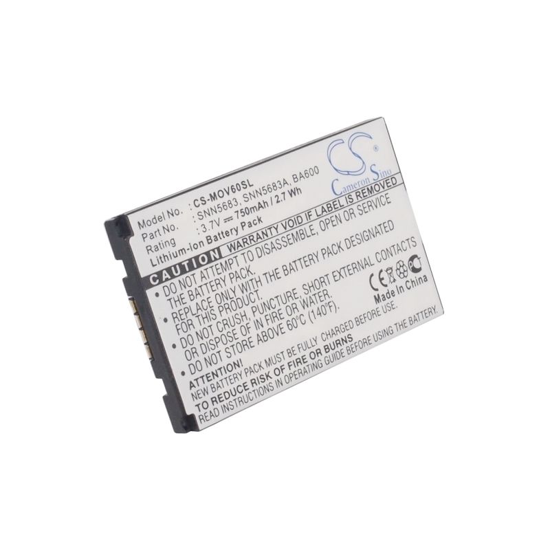 Li-ion Battery Fits Motorola, 270c, A630, A760 3.7v, 750mah Mobile & SmartPhone Cameron Sino Technology Limited