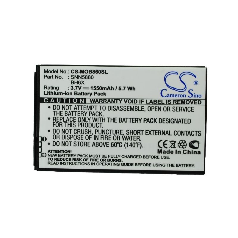 Li-ion Battery fits Motorola, a954, atrix 4g, droid x2 3.7V, 1550mAh Mobile & SmartPhone Cameron Sino Technology Limited