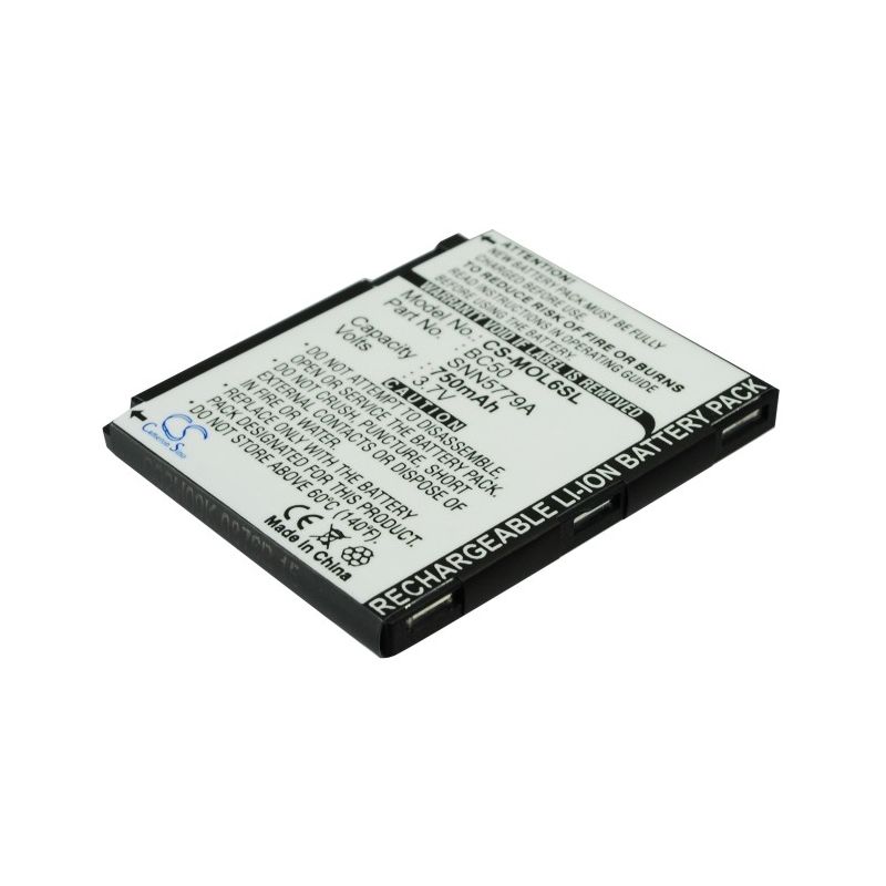 Li-ion Battery fits Motorola, aura, c257, c261 3.7V, 750mAh Mobile & SmartPhone Cameron Sino Technology Limited