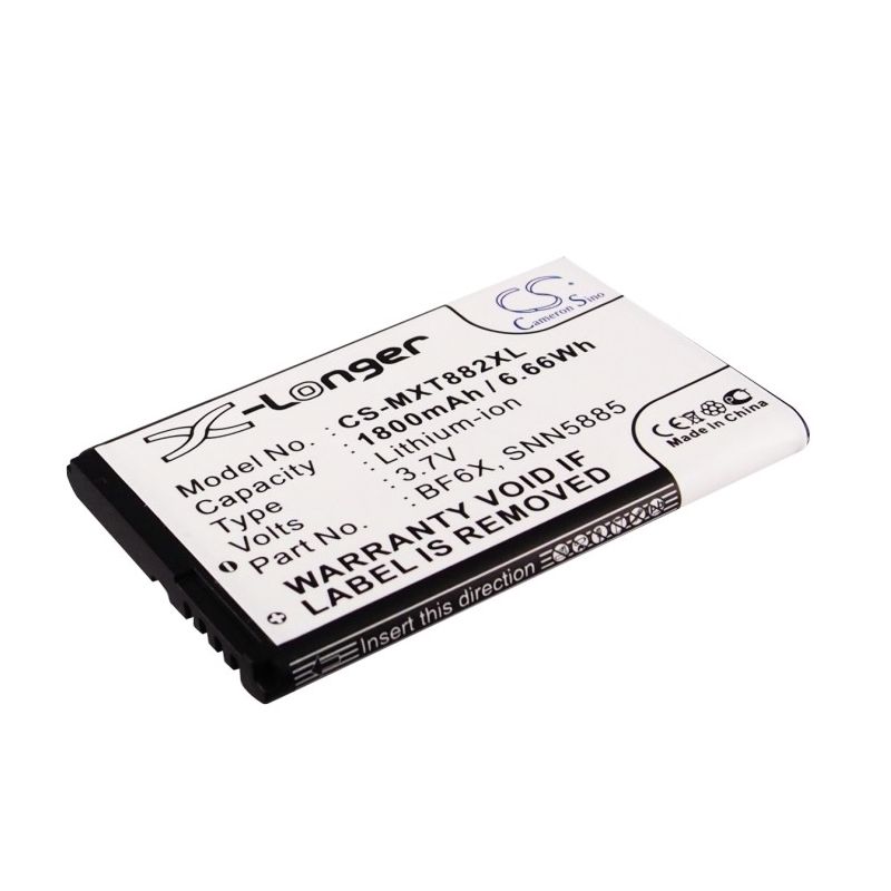 Li-ion Battery fits Motorola, domino +, droid 3, milestone 3 3.7V, 1800mAh Mobile & SmartPhone Cameron Sino Technology Limited