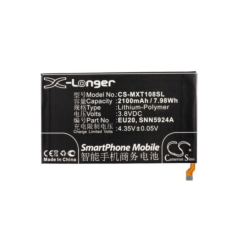 Li-Polymer Battery fits Motorola, droid maxx, droid maxx 4g lte, droid ultra 3.8V, 2100mAh Mobile & SmartPhone Cameron Sino Technology Limited