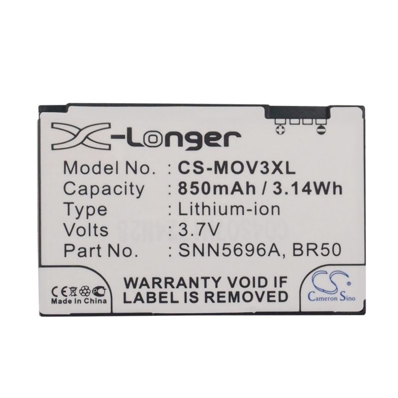 Li-ion Battery Fits Motorola, Flip P, Lifestyle 285, Pebl U6 3.7v, 850mah Mobile & SmartPhone Cameron Sino Technology Limited