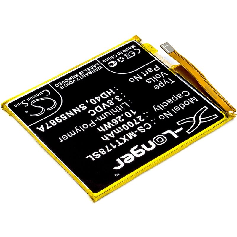 Li-Polymer Battery fits Motorola, moto z force 2nd, moto z force 2nd gen, moto z2 force 3.8V, 2700mAh Mobile & SmartPhone Cameron Sino Technology Limited
