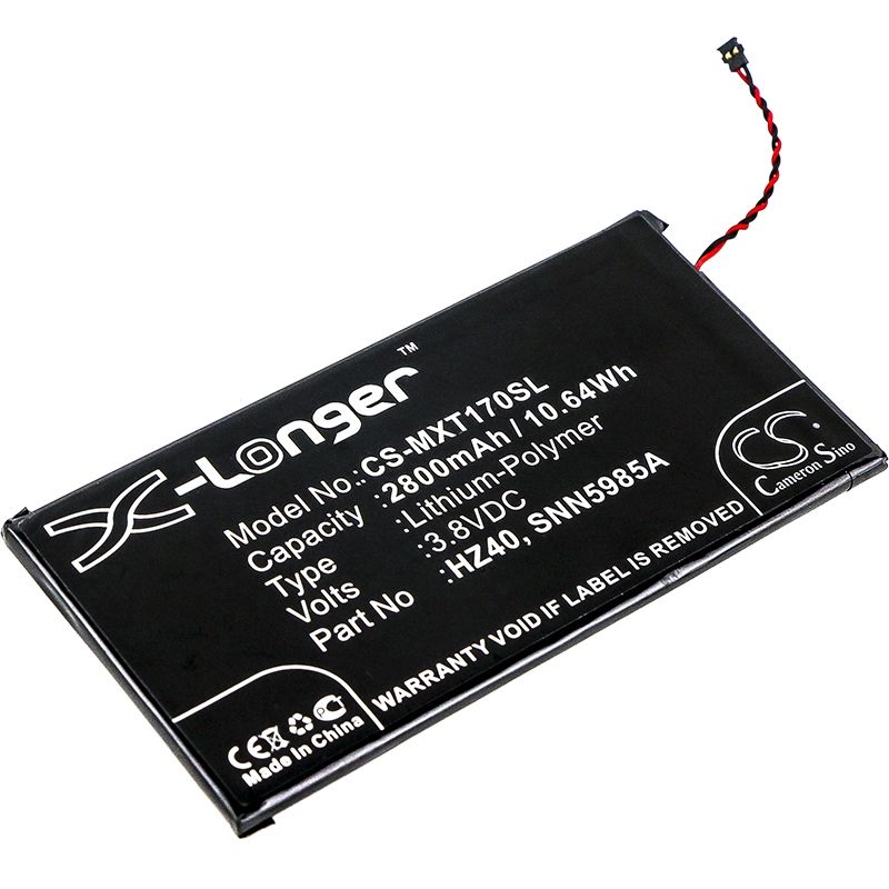 Li-polymer Battery Fits Motorola, Moto Z2 Play, Moto Z2 Play Dual Sim, Xt1710-06 3.8v, 2800mah Mobile & SmartPhone Cameron Sino Technology Limited