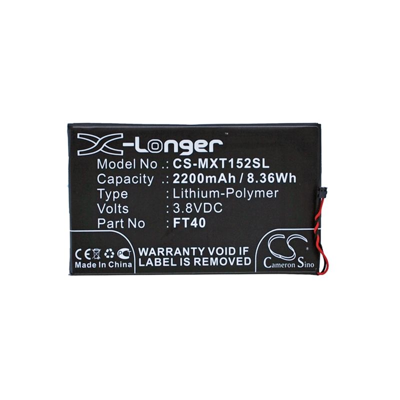 Li-Polymer Battery fits Motorola, motoe 2nd, xt1077, xt1079 3.8V, 2200mAh Mobile & SmartPhone Cameron Sino Technology Limited