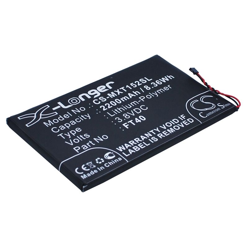 Li-Polymer Battery fits Motorola, motoe 2nd, xt1077, xt1079 3.8V, 2200mAh Mobile & SmartPhone Cameron Sino Technology Limited