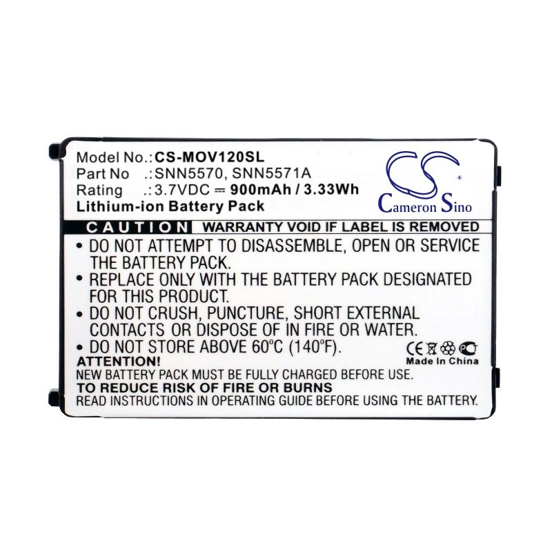 Li-ion Battery fits Motorola, v120, v120c, v120d 3.7V, 900mAh Mobile & SmartPhone Cameron Sino Technology Limited