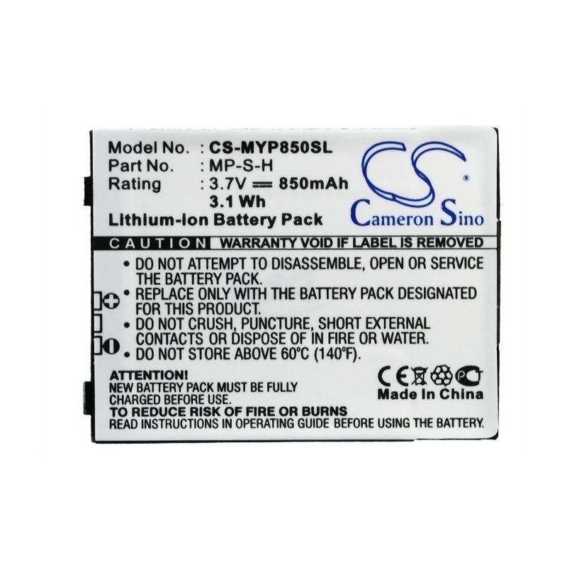 Li-ion Battery fits Myphone, 8850tv, 8850tv feeling 3.7V, 850mAh Communications Cameron Sino Technology Limited (Suspended)