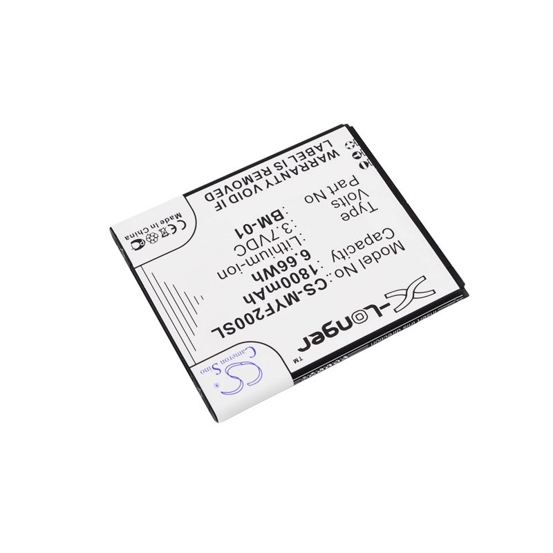 Li-ion Battery fits Myphone, fun 2, next-s 3.7V, 1800mAh Mobile & SmartPhone Cameron Sino Technology Limited