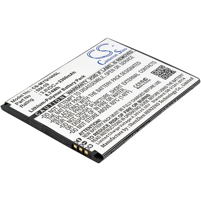 Li-Polymer Battery fits Myphone, q-smart premium 3.8V, 2300mAh Mobile & SmartPhone Cameron Sino Technology Limited