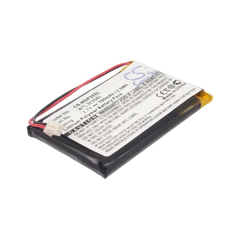 Li-Polymer Battery fits Navgear, gt35, gt-35 3d, gt-35-128mb 3.7V, 700mAh GPS & Navigator Cameron Sino Technology Limited