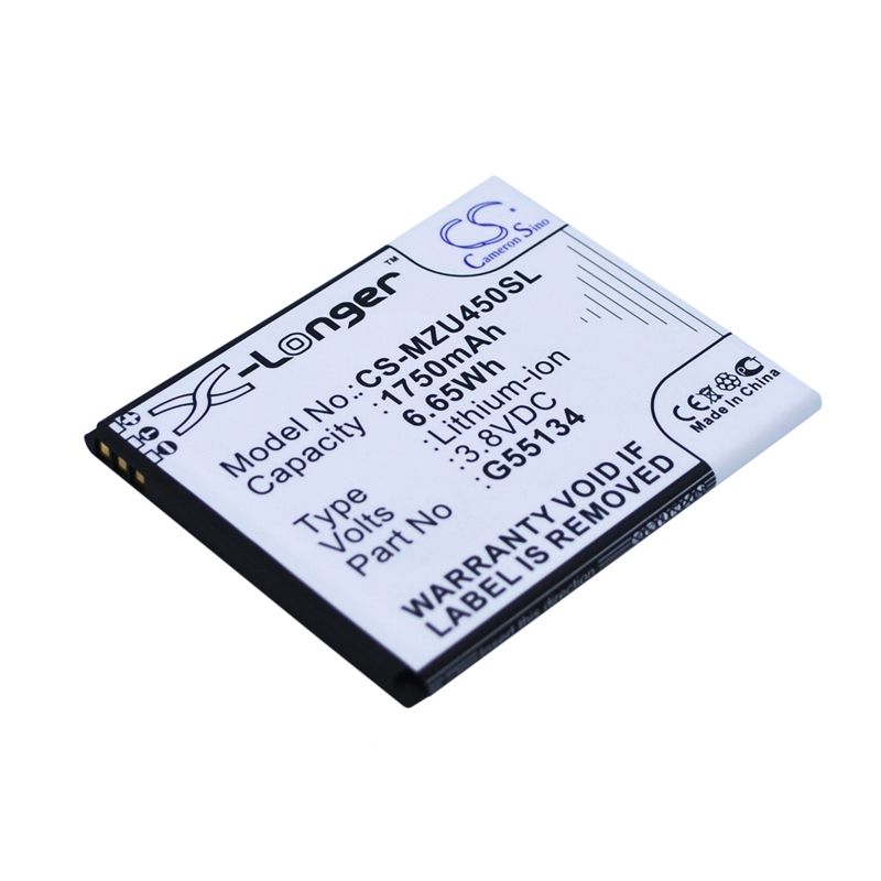 Li-ion Battery fits Navon, mizu m450, mizu m450 dual sim 3.8V, 1750mAh Mobile & SmartPhone Cameron Sino Technology Limited