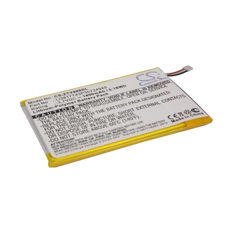 Li-Polymer Battery fits Net10, ntzez753g3p5p, paragon, paragon 4g 3.7V, 1400mAh Communications Cameron Sino Technology Limited (Suspended)