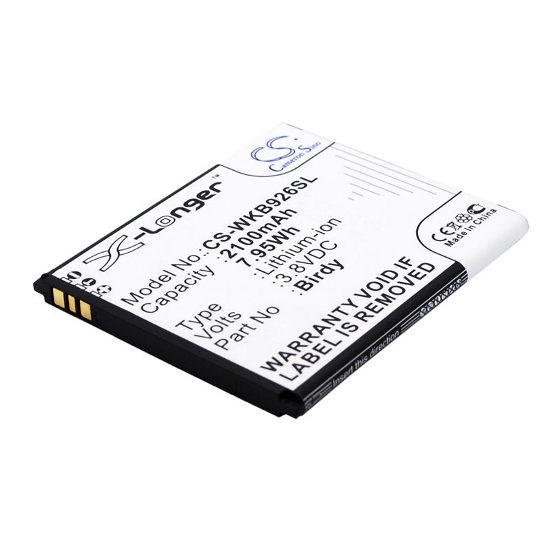 Li-ion Battery fits Ngm, birdy, wiko,9261 3.8V, 2100mAh Mobile & SmartPhone Cameron Sino Technology Limited