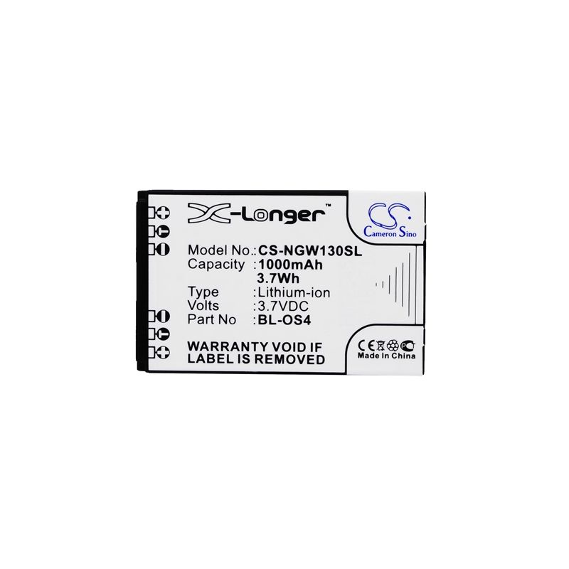Li-ion Battery fits Ngm, boris, clio, dandy 3.7V, 1000mAh Mobile & SmartPhone Cameron Sino Technology Limited