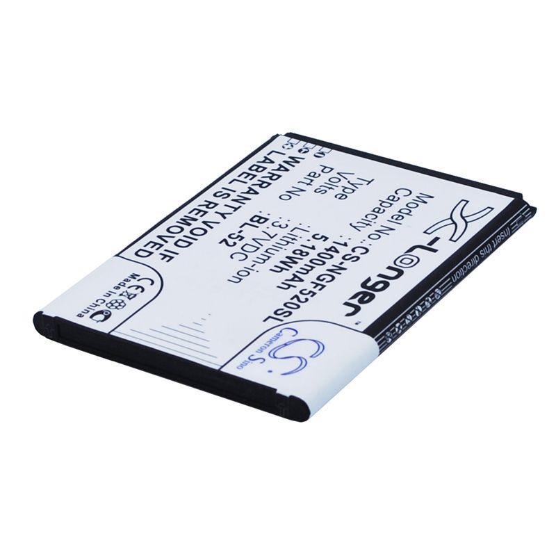 Li-ion Battery fits Ngm, forward young 3.7V, 1400mAh Mobile & SmartPhone Cameron Sino Technology Limited