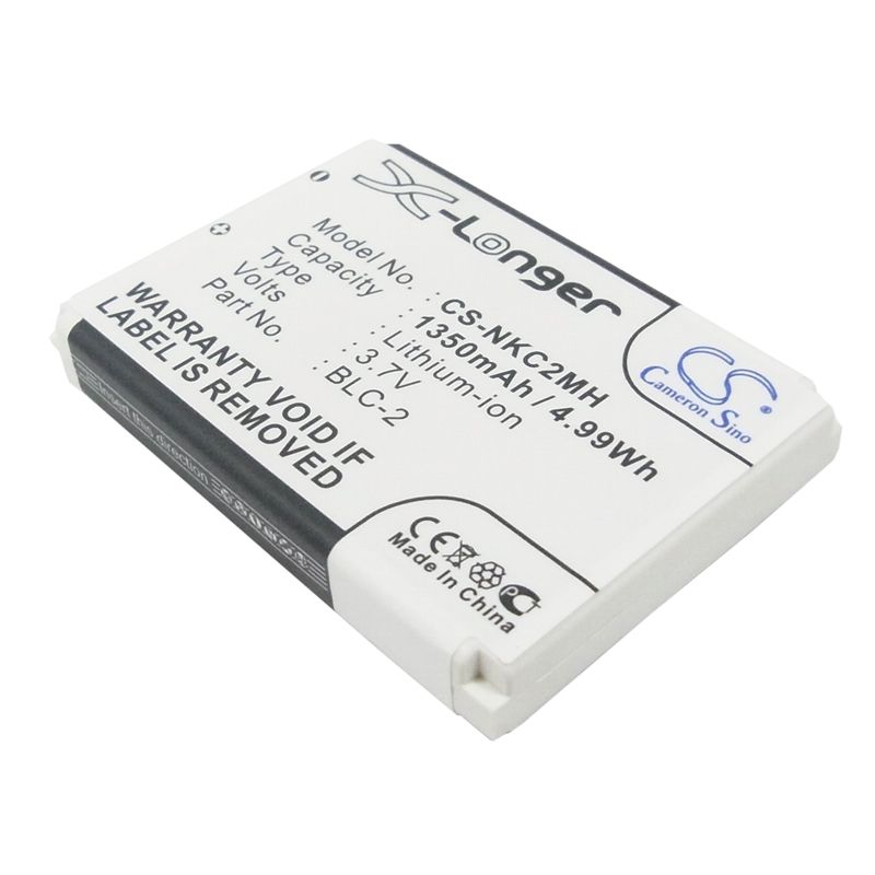 Li-ion Battery Fits Nokia,1220,1221,1260 3.7v, 1350mah Mobile & SmartPhone Cameron Sino Technology Limited