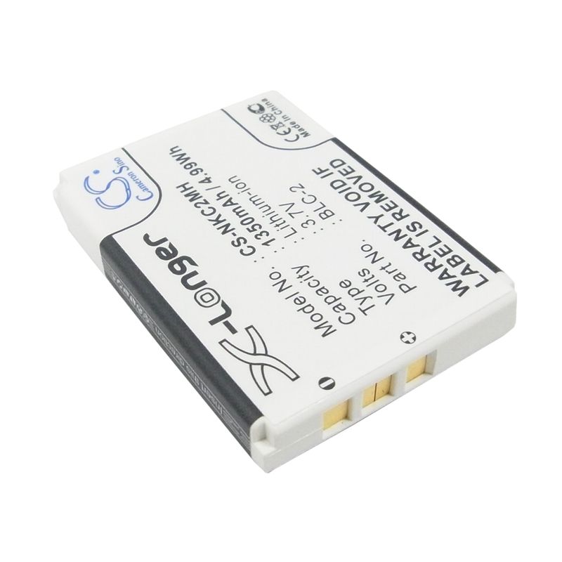Li-ion Battery Fits Nokia,1220,1221,1260 3.7v, 1350mah Mobile & SmartPhone Cameron Sino Technology Limited