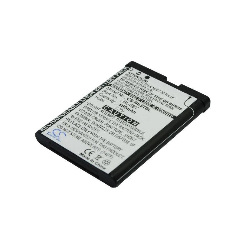 Li-ion Battery Fits Nokia, 2600 Classic,7510, 7510 Supernova 3.7v, 800mah Mobile & SmartPhone Cameron Sino Technology Limited