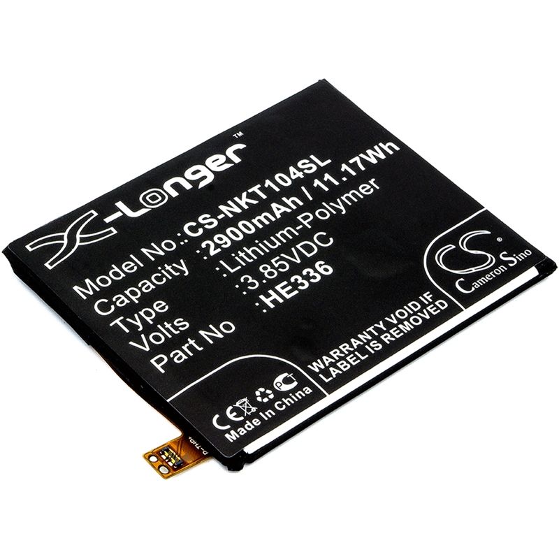 Li-Polymer Battery fits Nokia, 5 dual sim, 5 dual sim td-lte, 5 dual sim td-lte latam 3.85V, 2900mAh Mobile & SmartPhone Cameron Sino Technology Limited