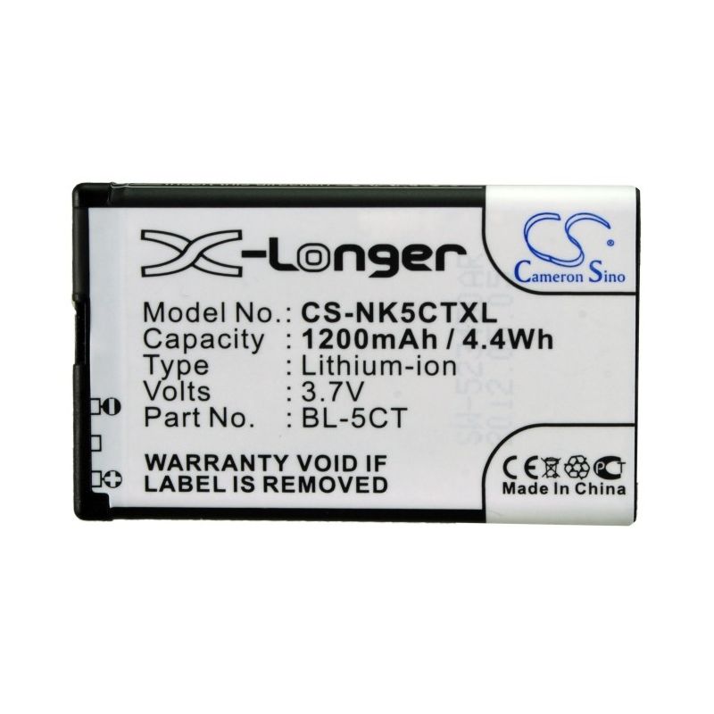 Li-ion Battery fits Nokia,5220, 5220 xpressmusic, 5630 xpressmusic 3.7V, 1200mAh Mobile & SmartPhone Cameron Sino Technology Limited