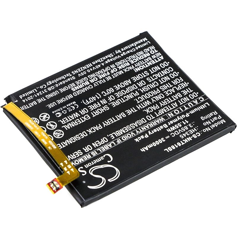 Li-Polymer Battery fits Nokia, 6 2018, 6 2nd, nokia 6 2nd 3.85V, 3000mAh Mobile & SmartPhone Cameron Sino Technology Limited