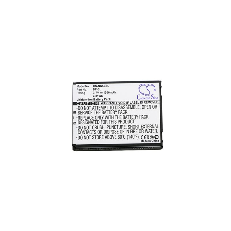 Li-ion Battery fits Nokia,770,7700,7710 3.7V, 1300mAh Mobile & SmartPhone Cameron Sino Technology Limited