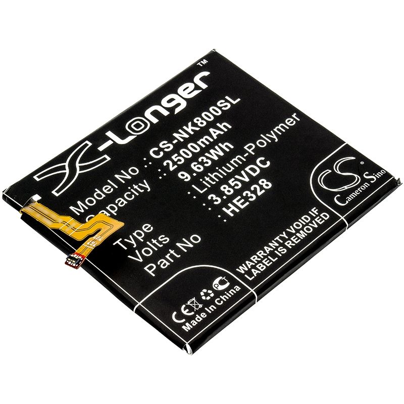 Li-Polymer Battery fits Nokia,8, 8 global dual sim, 8 global dual sim td-lte 3.85V, 2500mAh Mobile & SmartPhone Cameron Sino Technology Limited