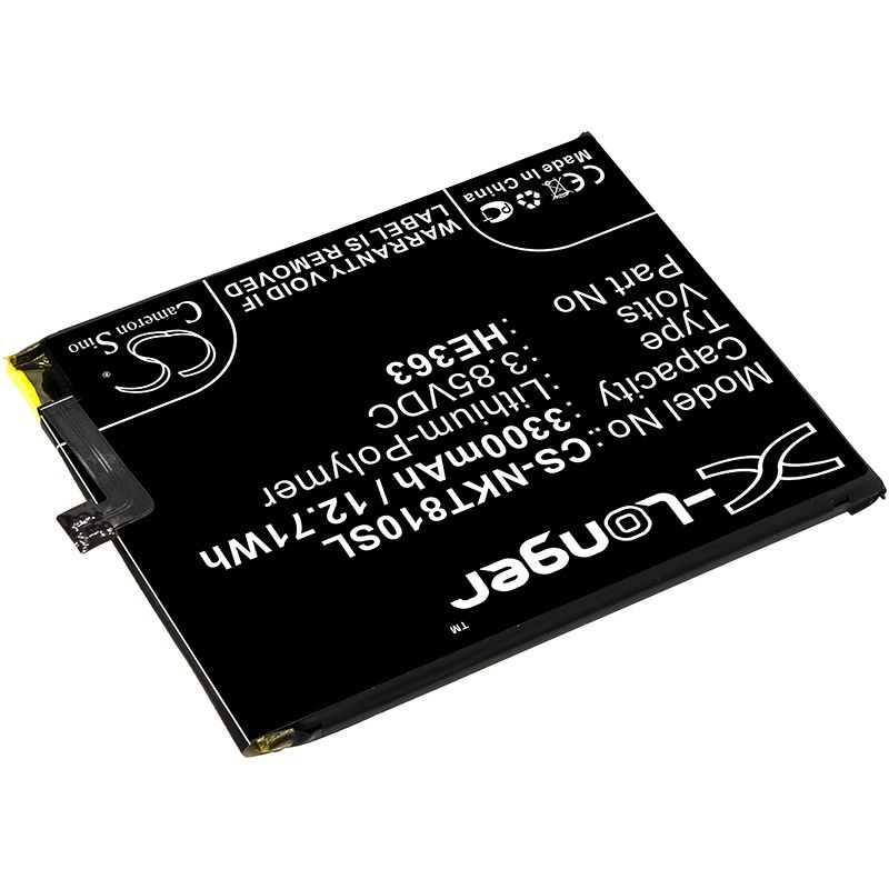 Li-Polymer Battery fits Nokia,8.1, ta-1119, ta-1128 3.85V, 3300mAh Mobile & SmartPhone Cameron Sino Technology Limited