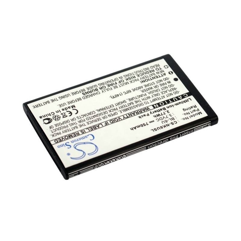 Li-ion Battery fits Nokia,8820, erdos 3.7V, 750mAh Mobile & SmartPhone Cameron Sino Technology Limited