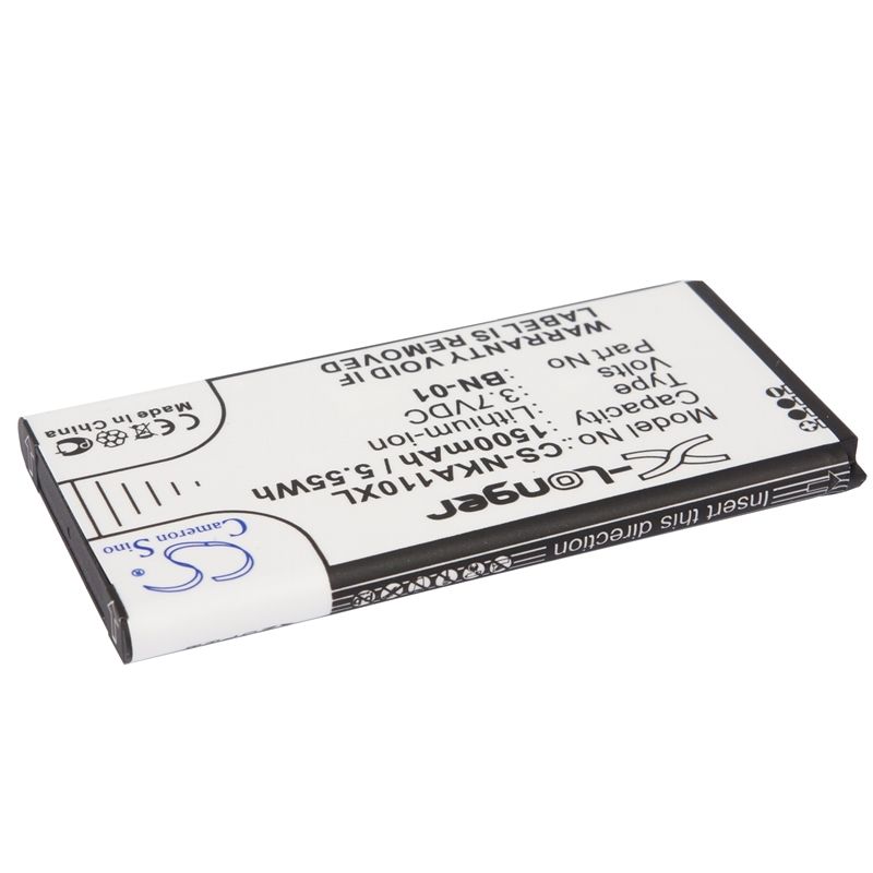 Li-ion Battery Fits Nokia, A110, Normandy, Rm-1053 3.7v, 1500mah Mobile & SmartPhone Cameron Sino Technology Limited
