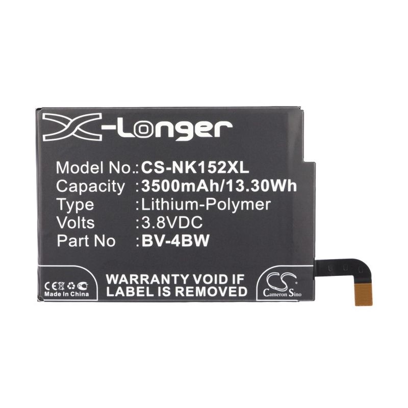 Li-Polymer Battery fits Nokia, batman, beastie, lumia 1320 3g 3.8V, 3500mAh Mobile & SmartPhone Cameron Sino Technology Limited