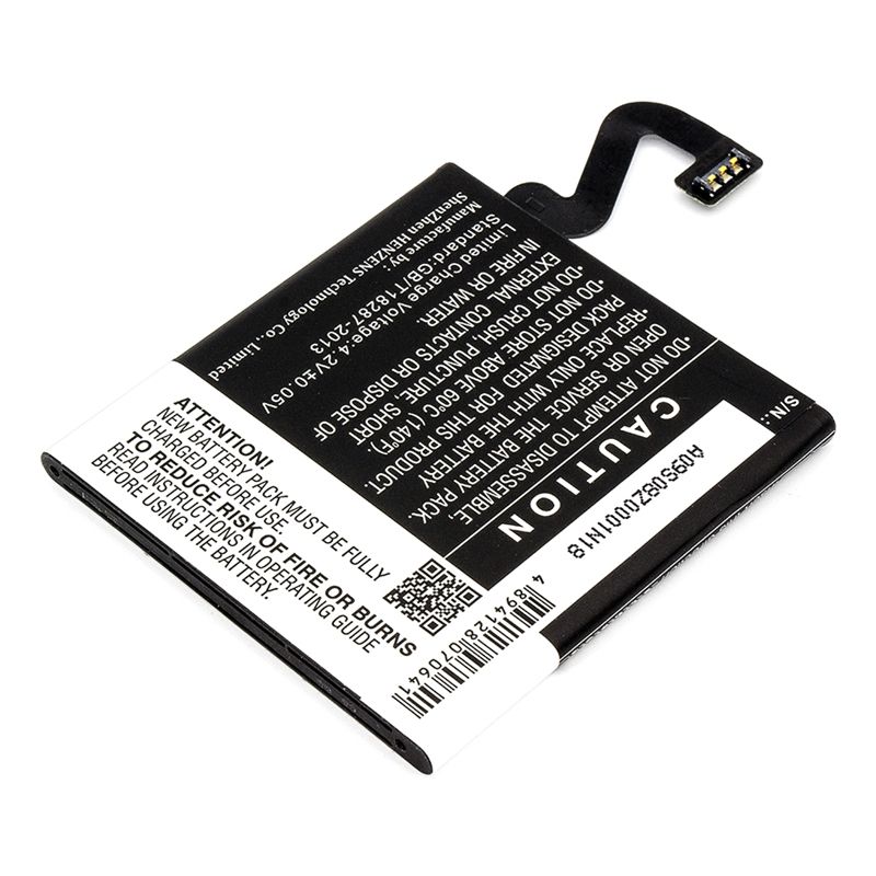 Li-polymer Battery Fits Nokia, Lumia 920, Lumia 920 4g, Lumia 920.2 3.7v, 2000mah Mobile & SmartPhone Cameron Sino Technology Limited